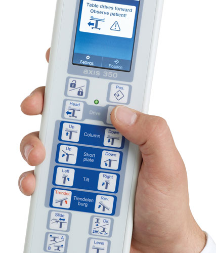 User interface remote control AXIS 350