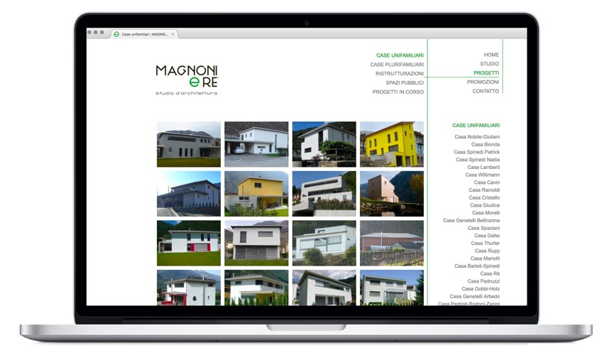 Website Magnoni Magnoni & Rè Projectcategory